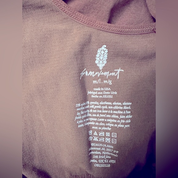 NWOT Free People Good Karma Onesie in Nutmeg - Picture 8 of 9